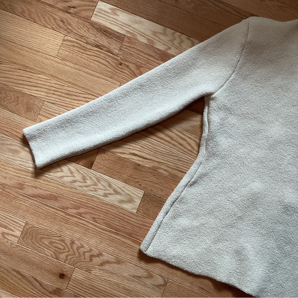 New - Zara KNIT PEPLUM BLAZER ECRU | 5755/013/712 - Picture 13 of 16